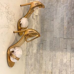 Rose Gold Ankle Strap Heels!!🔥🔥